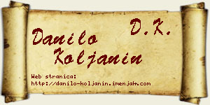 Danilo Koljanin vizit kartica